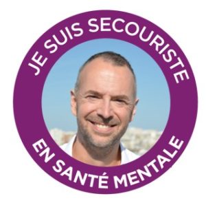 Badge secouriste santé mentale PSSM Iwann Le Dû